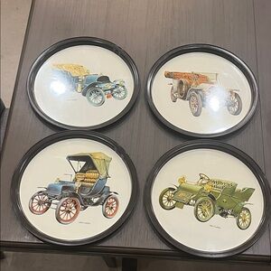 Source Unknown Vintage Car Wall Art Set